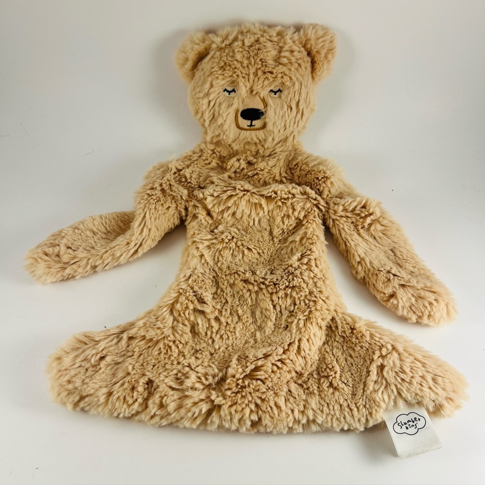 Slumberkins Honey Bear Snuggler 14" Baby Lovey Plush Soft Cuddly Brown Teddy